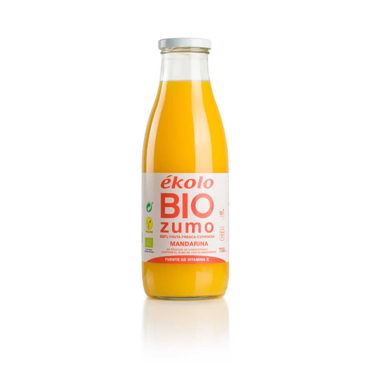 Zumo de Mandarina Bio 100% exprimido Ékolo 750 ml