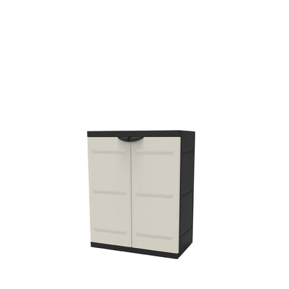 Halve kast 70 cm Titanium Plastiken Zwart (gereviseerd)
