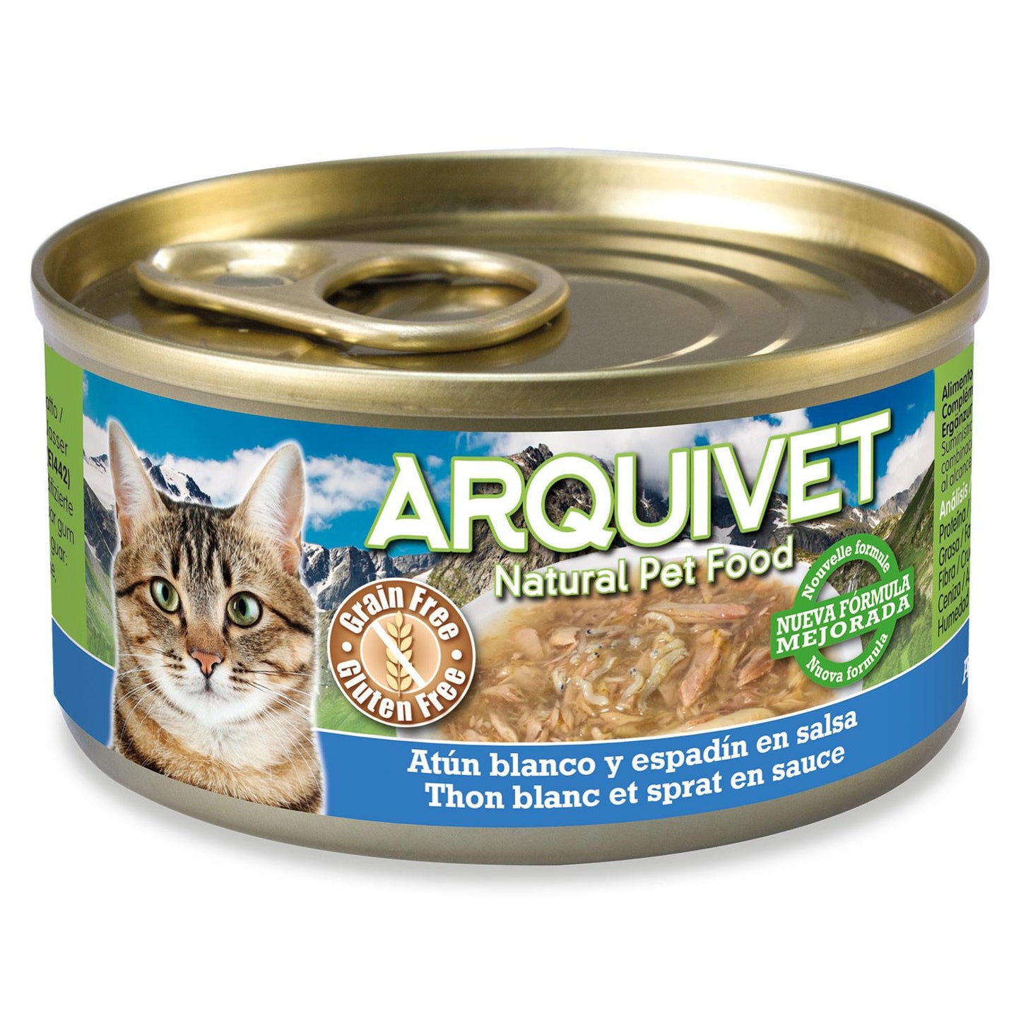 Witte tonijn en horsmakreel in saus Arquivet 80 g Natvoer voor katten
