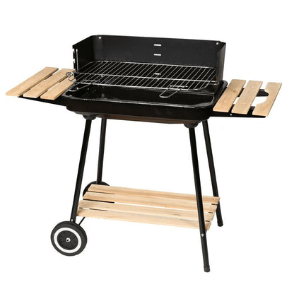 Kolgrill Rect. Svart vagn 67 x 38 x 83 cm Ldk Garden