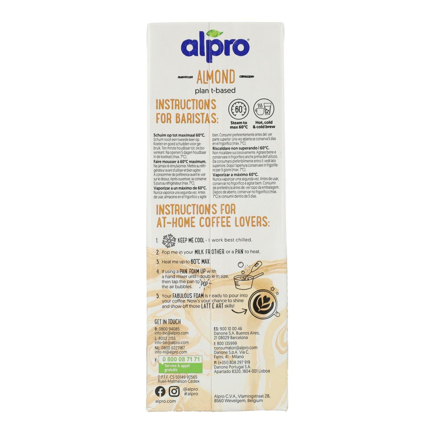 Alpro Barista amandeldrank 1 liter