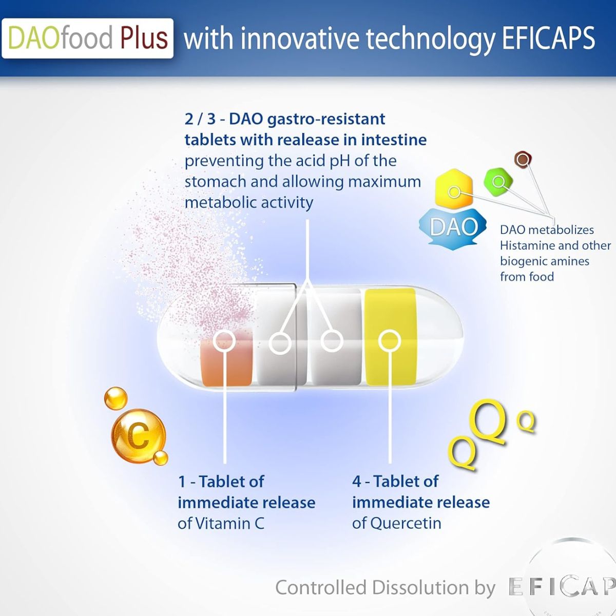 DAOfood® Plus 60 Kapseln mit magensaftresistenten Tabletten