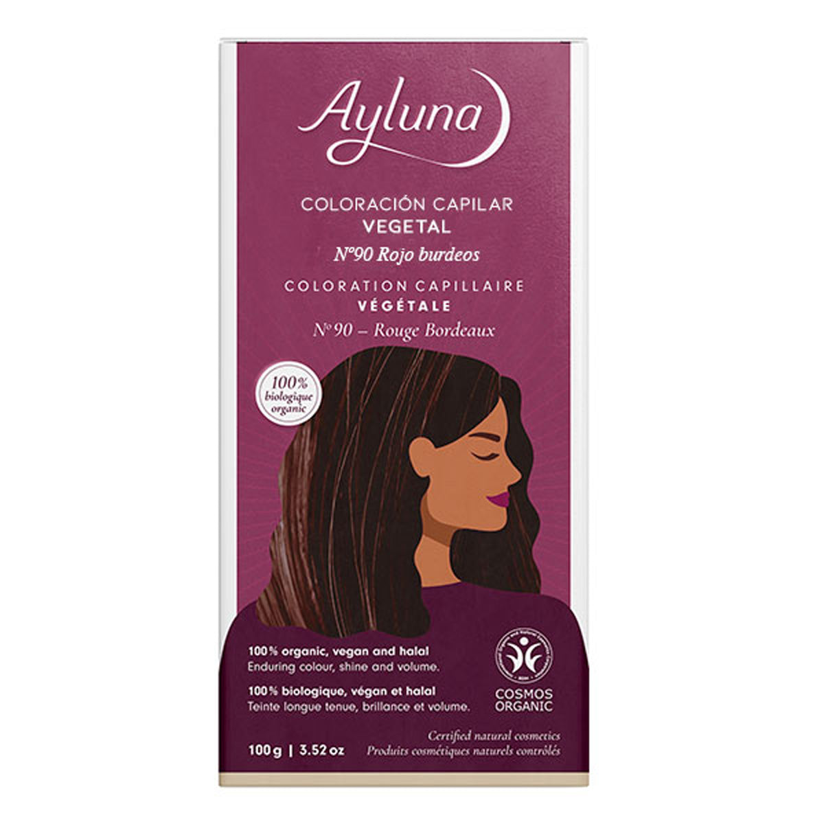 Pflanzlicher Farbstoff 90 Bordeauxrot Ayluna, AYLUNA, 100 g