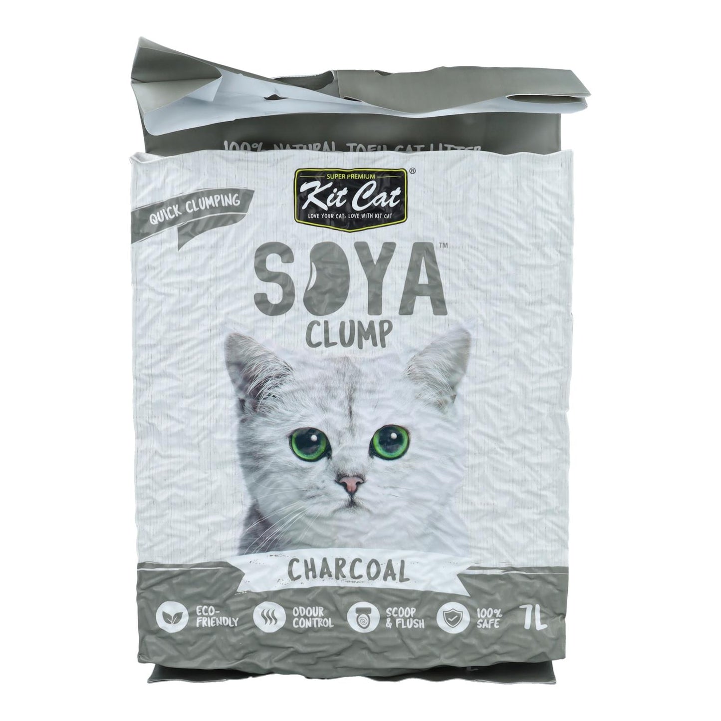 Kit Cat Arena Eco SoyaClump - Charcoal 7 L Kattströ