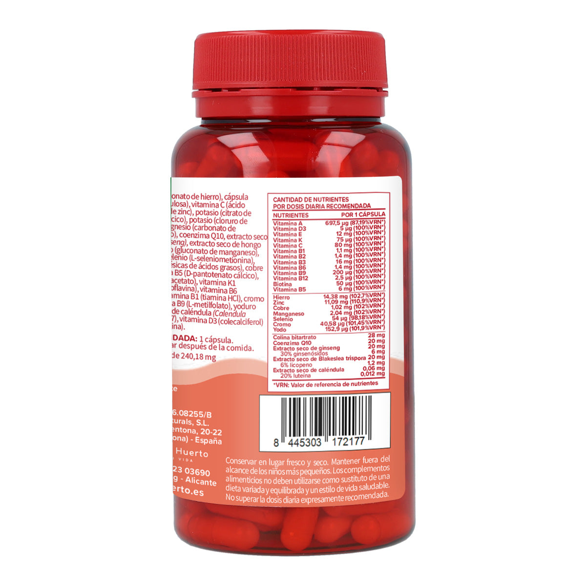 Pakket 2x Multivitamine Complex Planeta Huerto 60 capsules
