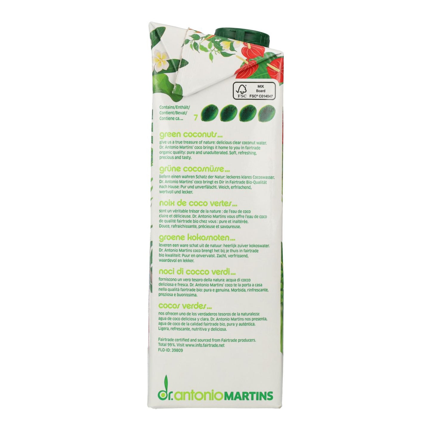 Boisson à la noix de coco mûre Pure Bio Dr. Martins 1 L
