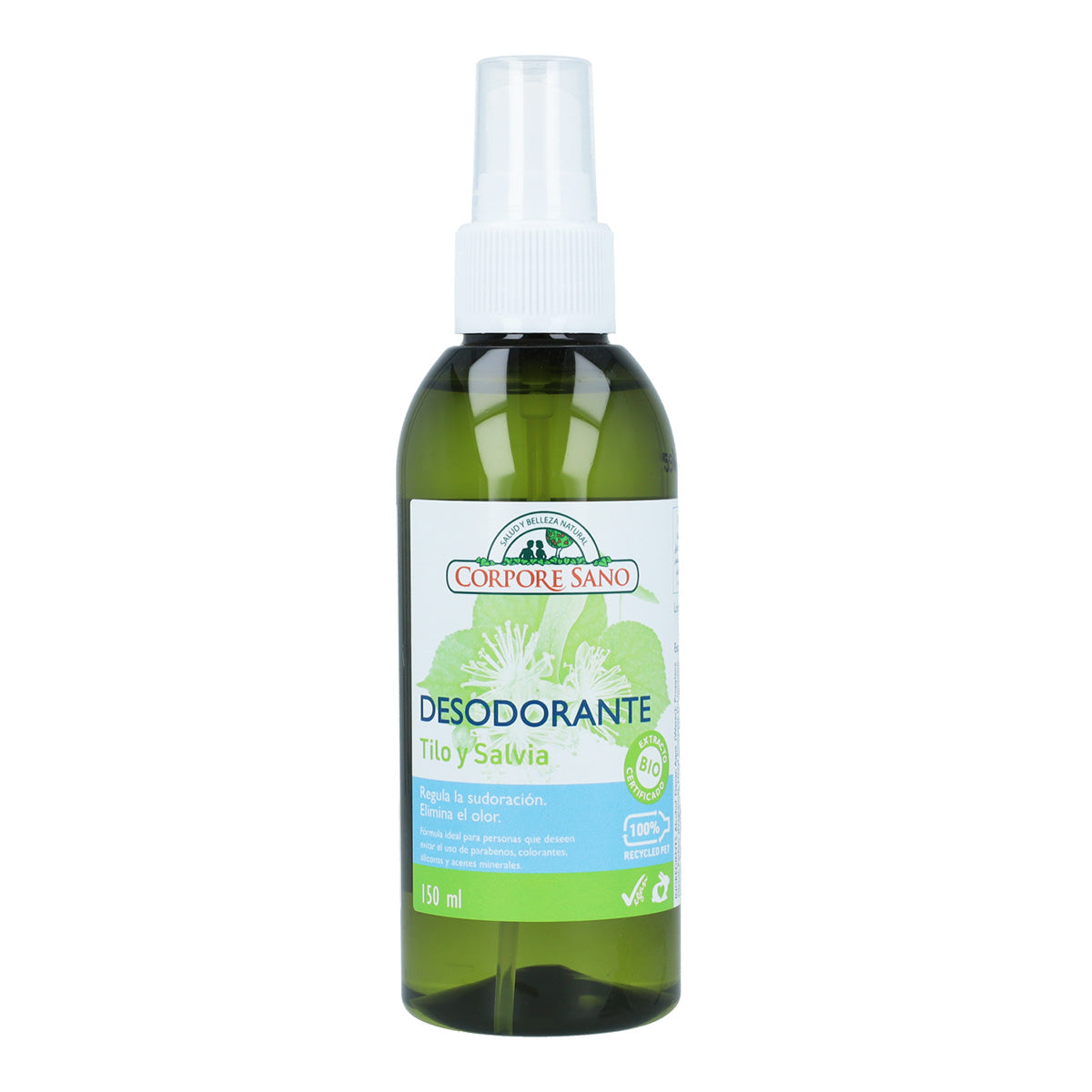 Lot de 2 déodorants tilleul et sauge Corpore Sano 150 ml