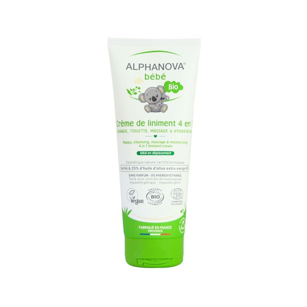 Biologische 4-in-1 linimentcrème Alphanova Baby 200 ml