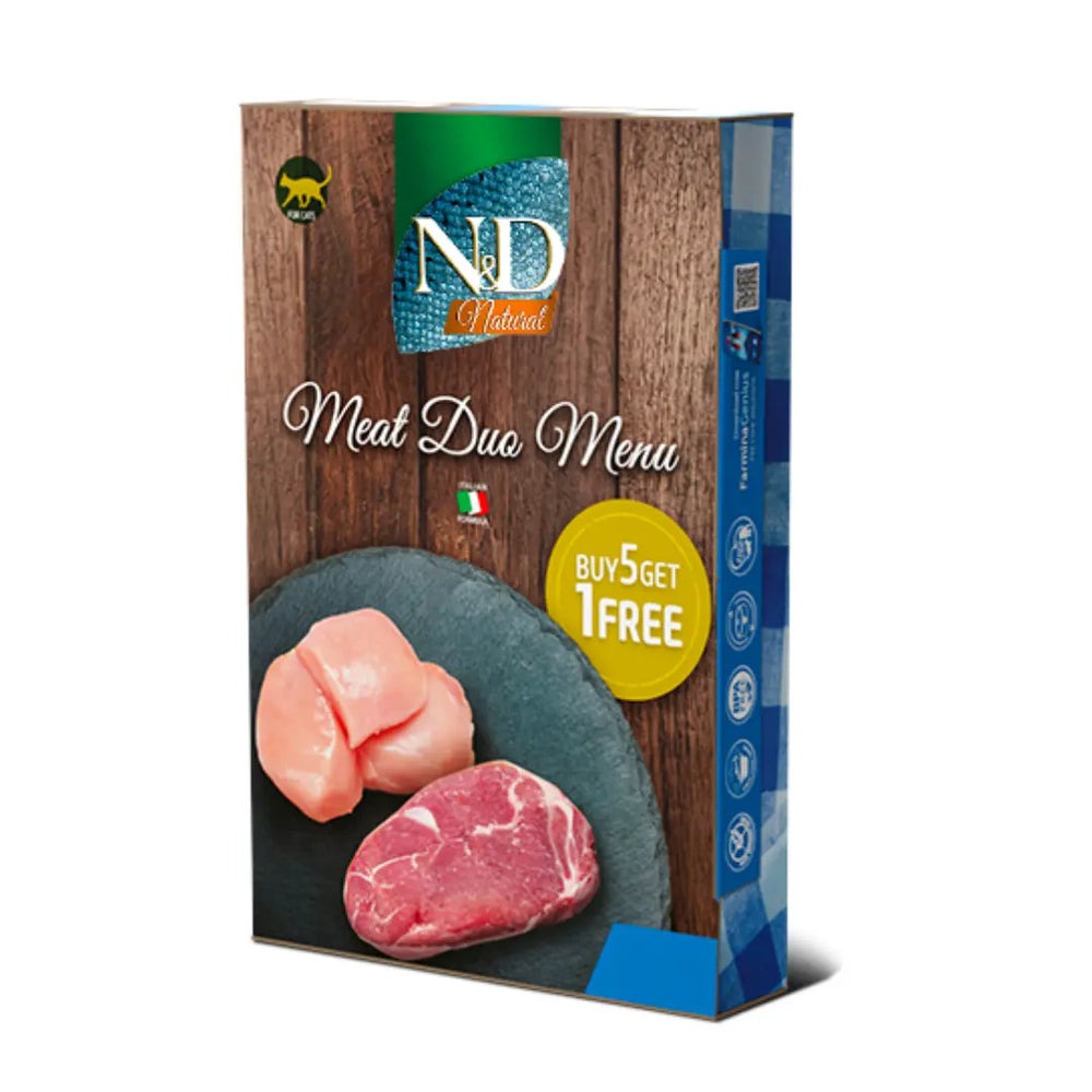 ND cat Natural Meat Duo Farmina 6 x 70 g Farmina Natvoer voor katten