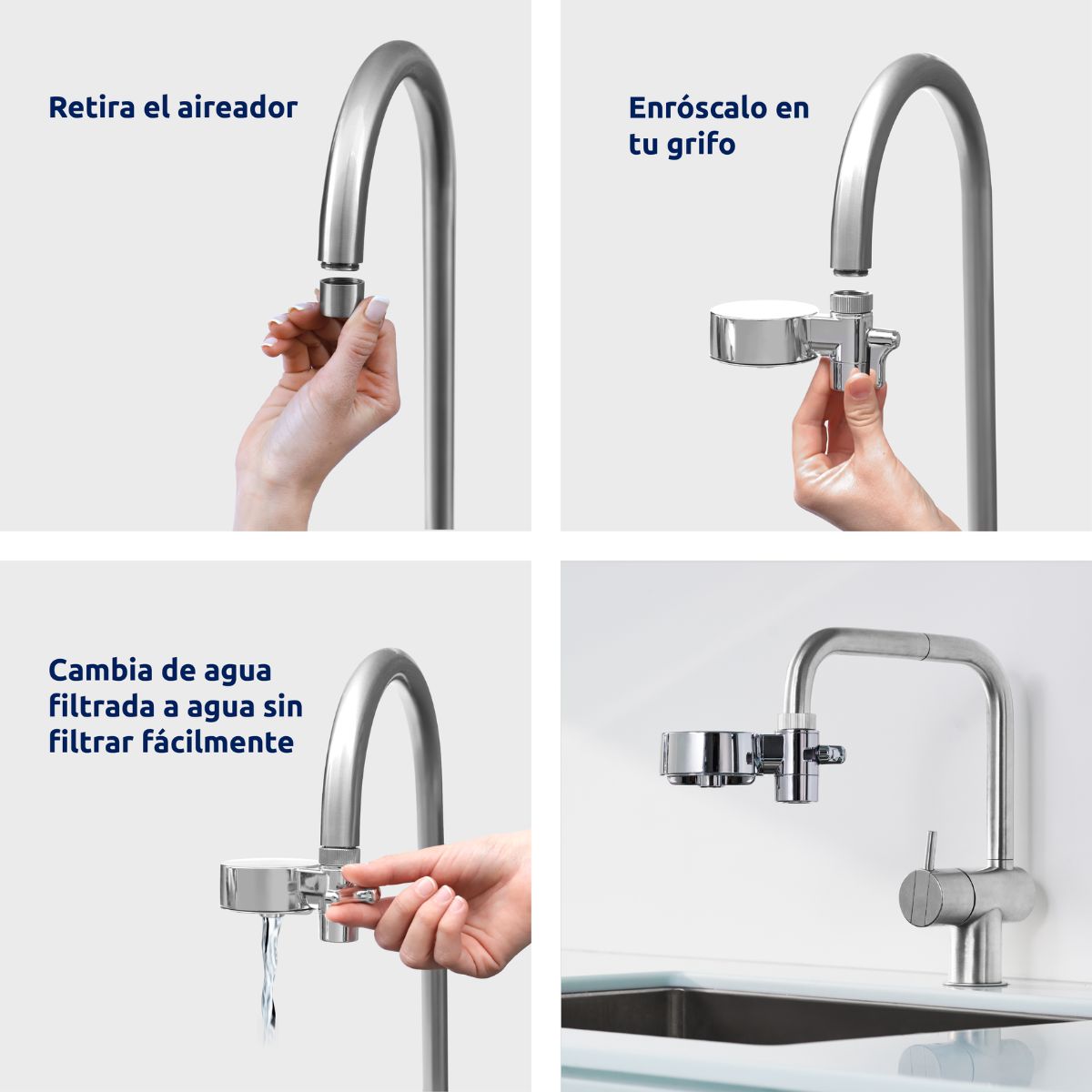 Filtr do kranu EcoPro Chrome Compact Tappwater