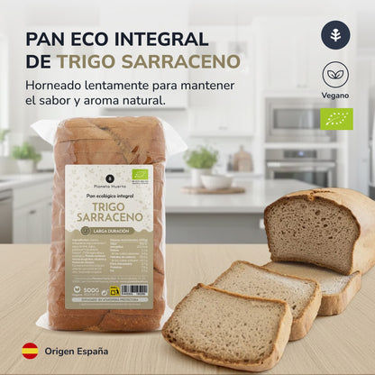 Pane integrale di grano saraceno ECO Planeta Huerto 500 g