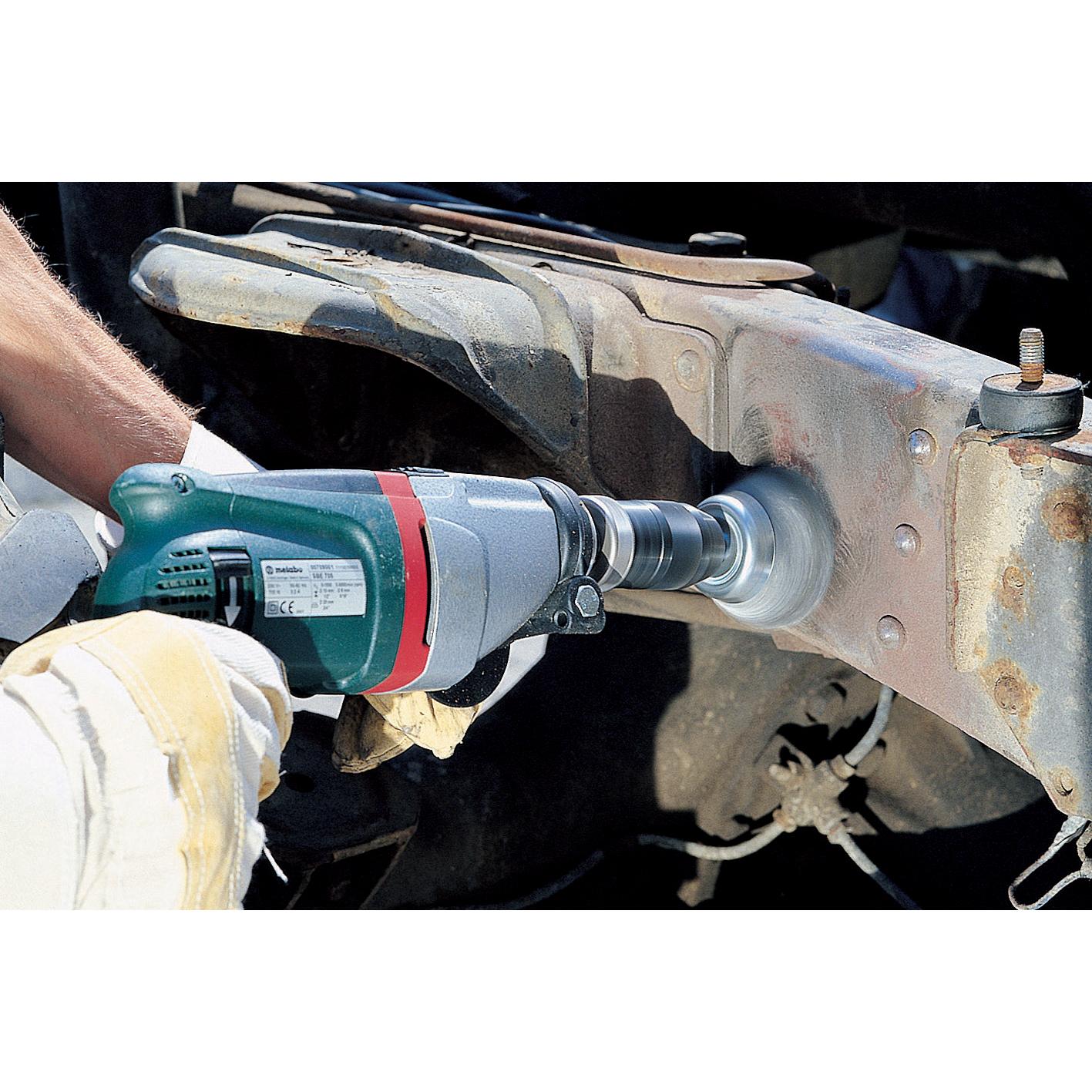 Metallbürste für Bohrmaschine mit Sechskantschaft 1/4" (6,35 mm) Ø 75 mm