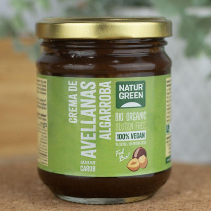 Crème aux noisettes et caroube Naturgreen, 200 g