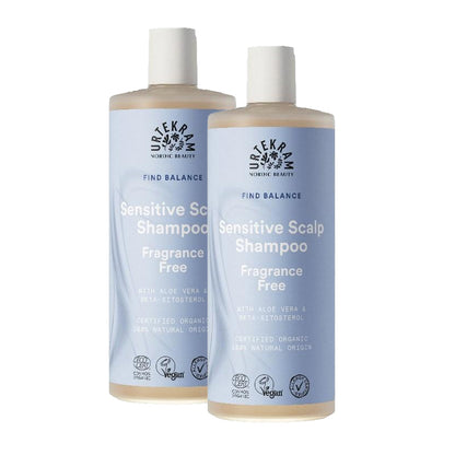 Pakket 2x geurloze shampoo Urtekram 500 ml