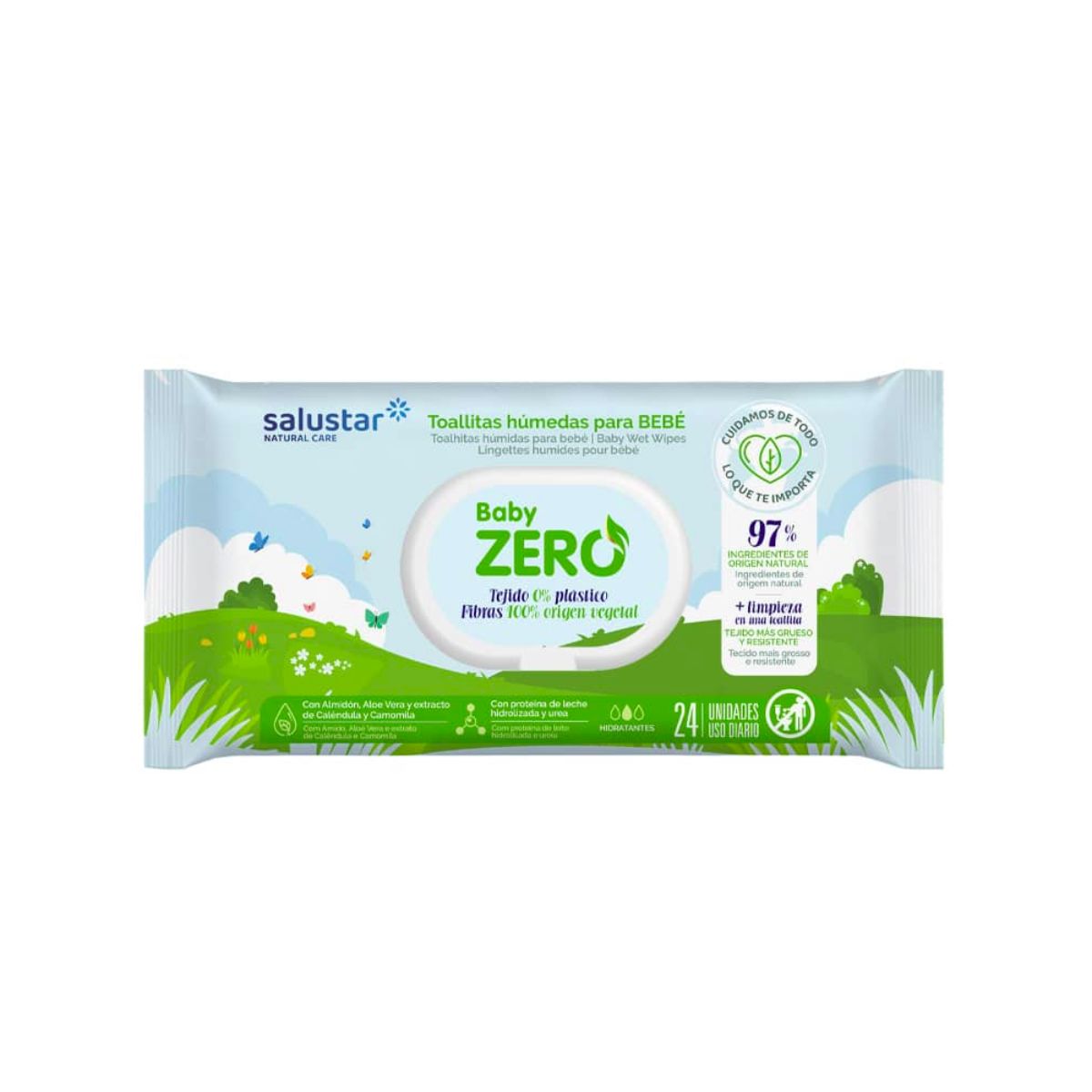 Salviettine biodegradabili per bambini BabyZero Salustar 24 pz
