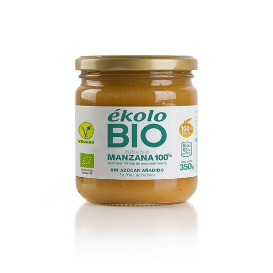 Hergestellt aus 100 % Bio-Äpfeln, zuckerfrei, Ékolo, 350 g