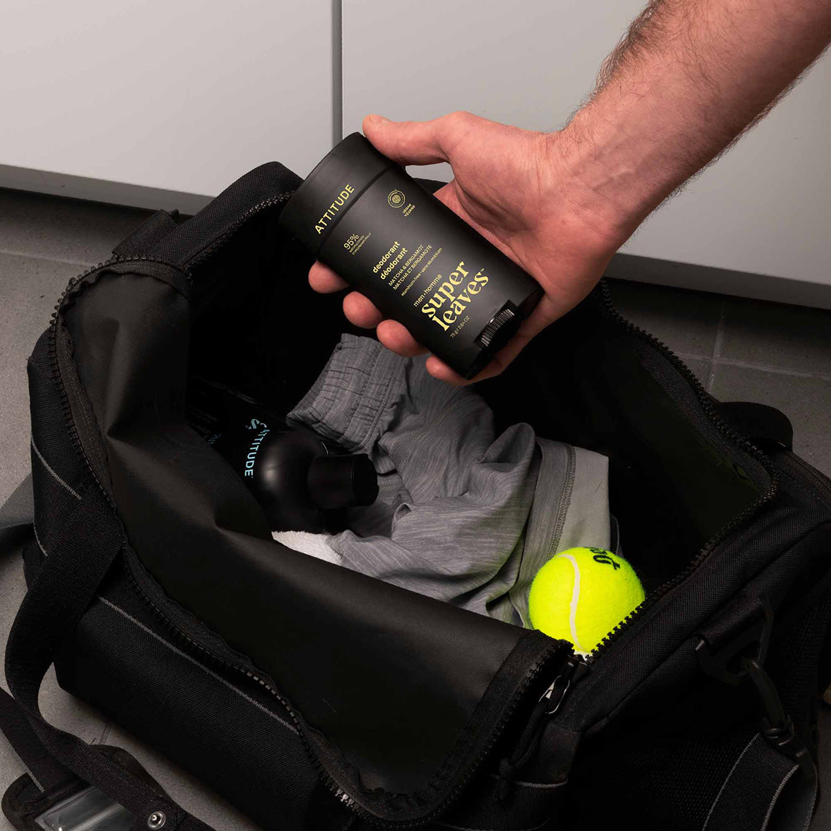 Dezodorant Super leaves men Amber & Citrus