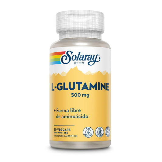 L-Glutamin 500 mg Solaray, 50 Kapseln