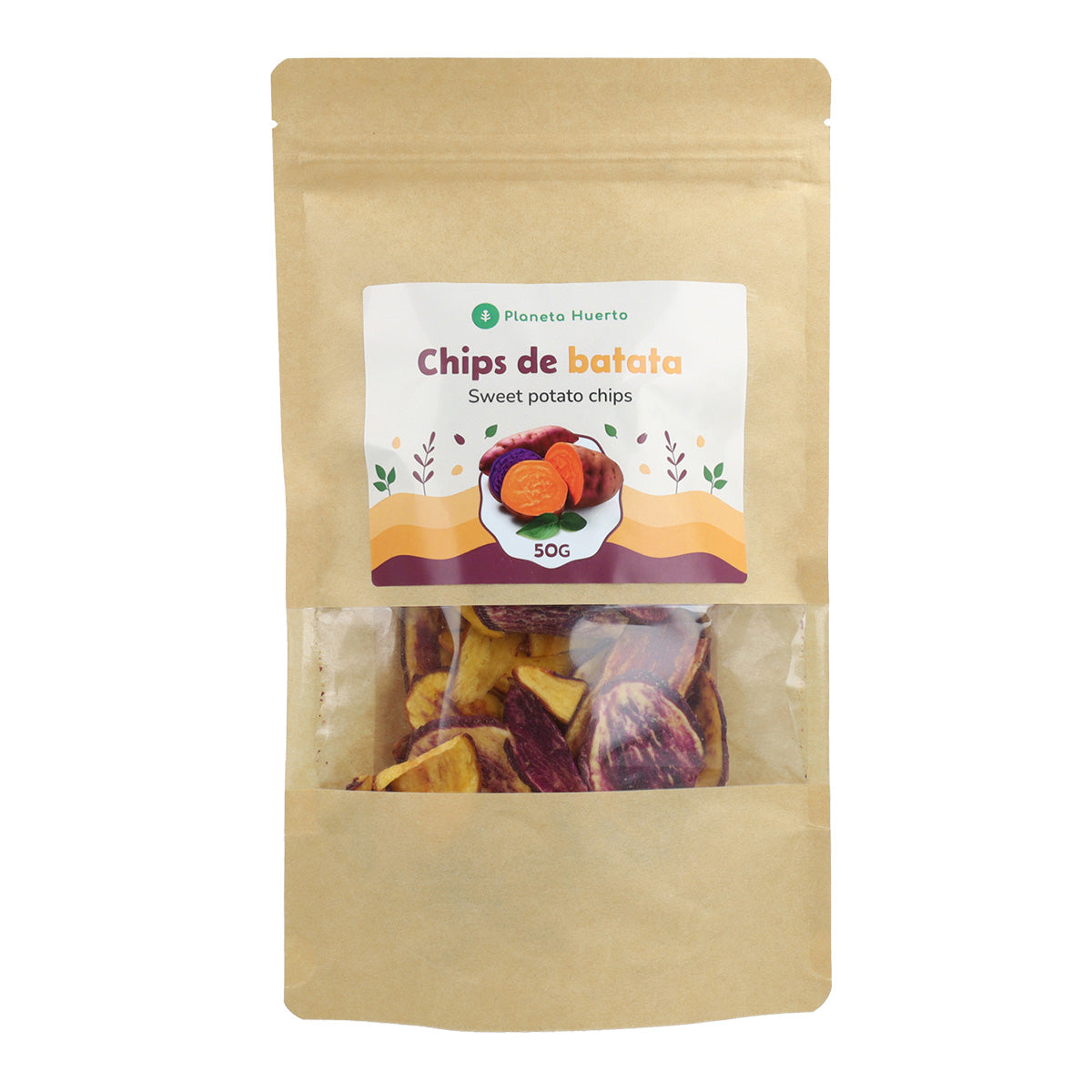 Sötpotatischips Planeta Huerto 50gr