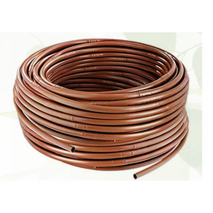 Brown pipe with integrated drippers 16 mm Aqua Control 100 m