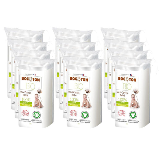 12er-Pack Maxi Bocoton Baby-Wattepads 60 Stück