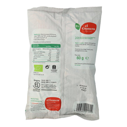 Extra dunne pannenkoeken van volkorenrijst en zonnebloempitten BIO Glutenvrij El Granero 60 g