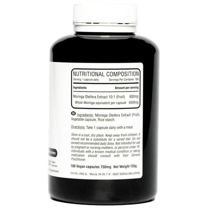 Moringa oleifera 6000 mg 180 veganska kapslar Hivital