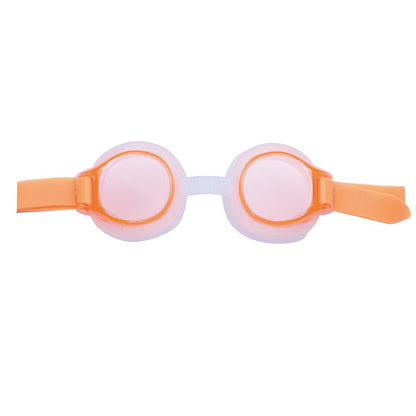 Occhialini da nuoto junior FUNNY, doppio cinturino in silicone, monoblocco