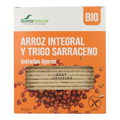 Tostadas de Arroz y Trigo Sarraceno Soria Natural 90 g