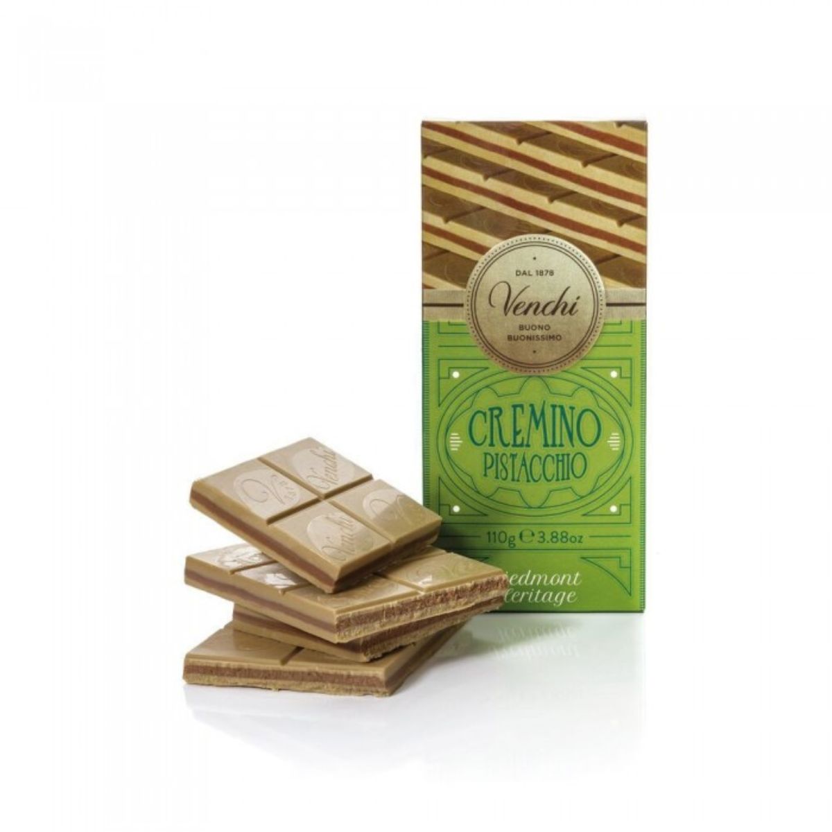 Tablette de chocolat Venchi Cremino à la pistache 110 g