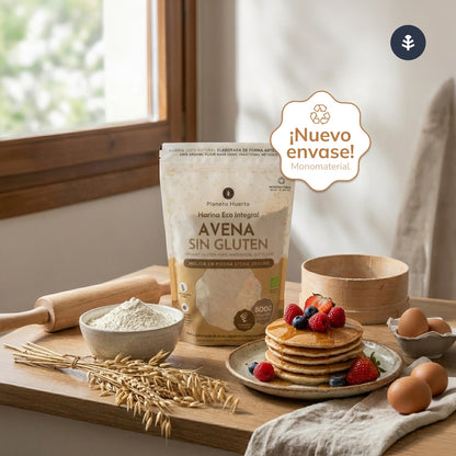 Fullkorn Glutenfri Havregryn Eco Planeta Huerto 800 g