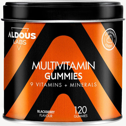 Multivitamines en gommes à la saveur de mûre Aldous Bio 120 gommes