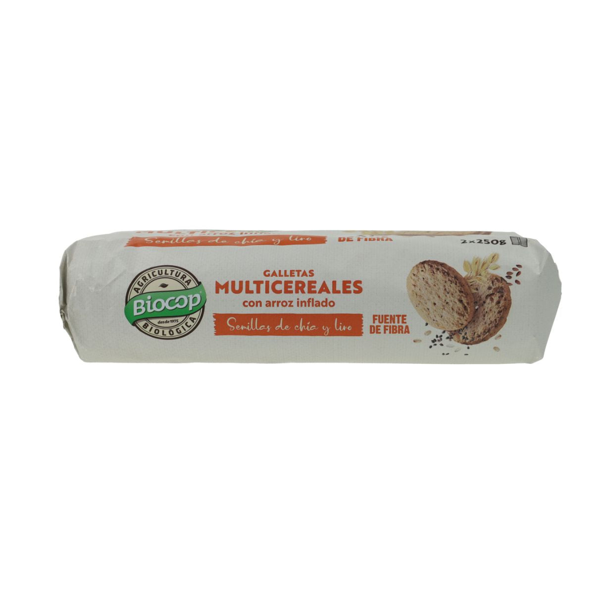 Biocop Organic Multigrain Biscuits with Puffed Rice, 2 packs, 500 g