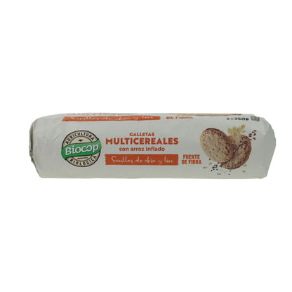 Biocop Organic Multigrain Biscuits with Puffed Rice, 2 packs, 500 g