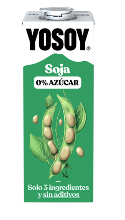 Suikervrije sojadrank YOSOY 1 l