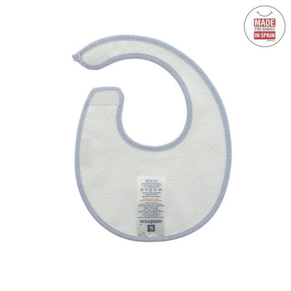 Rond slabbetje met klittenband Sky celeste/ Lluvia  Cambrass