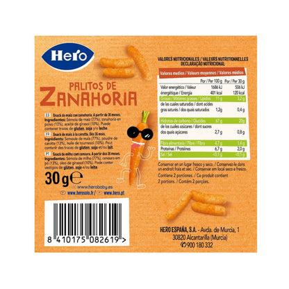 Zestaw 7x paluszki marchewkowe 30 g-Hero Kids