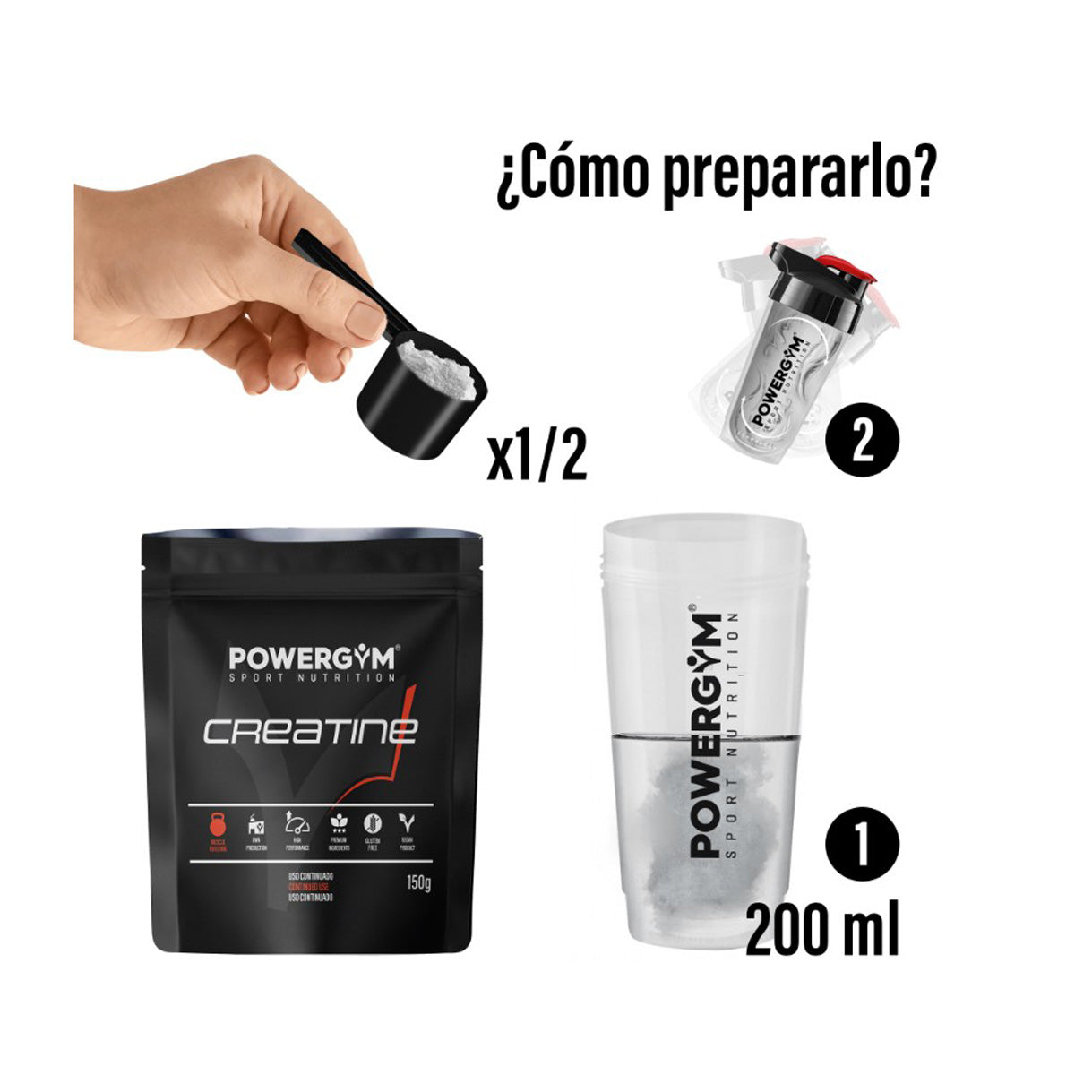 Creatina Creapure Powergym 300 g