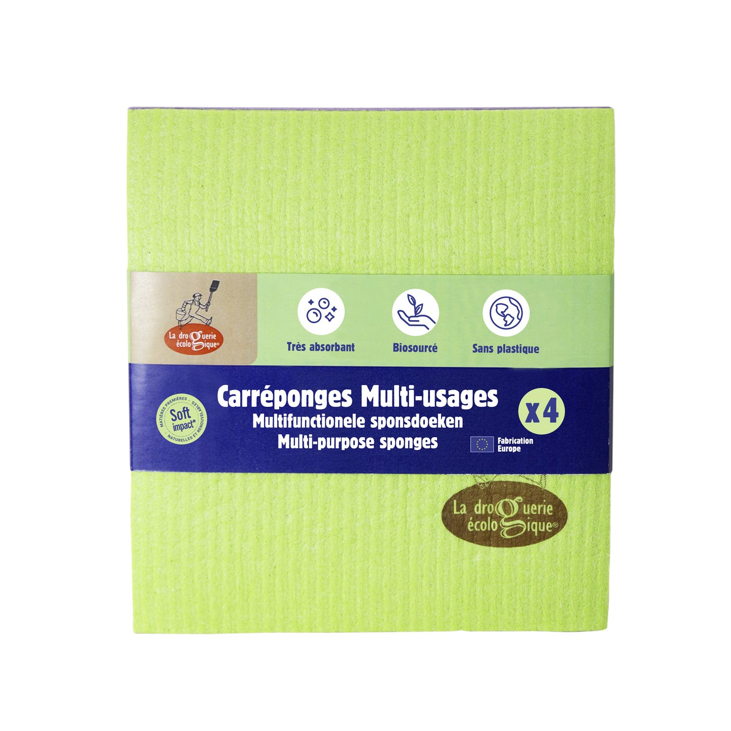 Cellulosa-/bomullstrasor 4 st