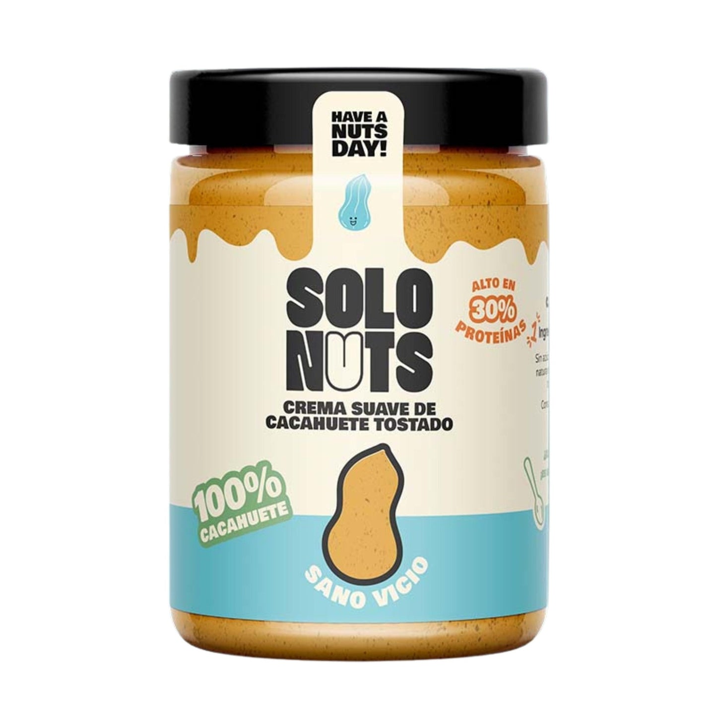 Crème de cacahuètes 100 % Solo Nuts 280 g