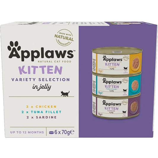 Applaws Cat Dose Kitten Multipack 6 x 70 g Natürliches getreidefreies Nassfutter für Katzen