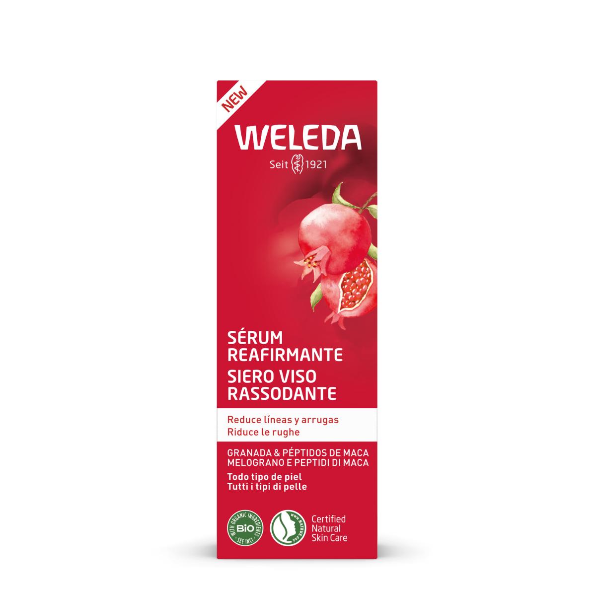 Weleda huduppstramande serum med granatäpple och maca-peptider 30 ml