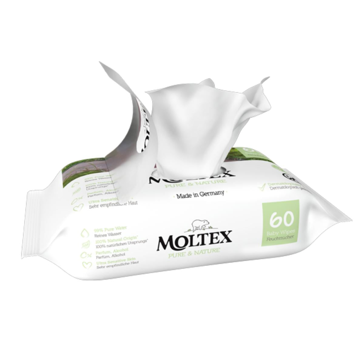 Salviettine Moltex Pure & Nature 60 pezzi