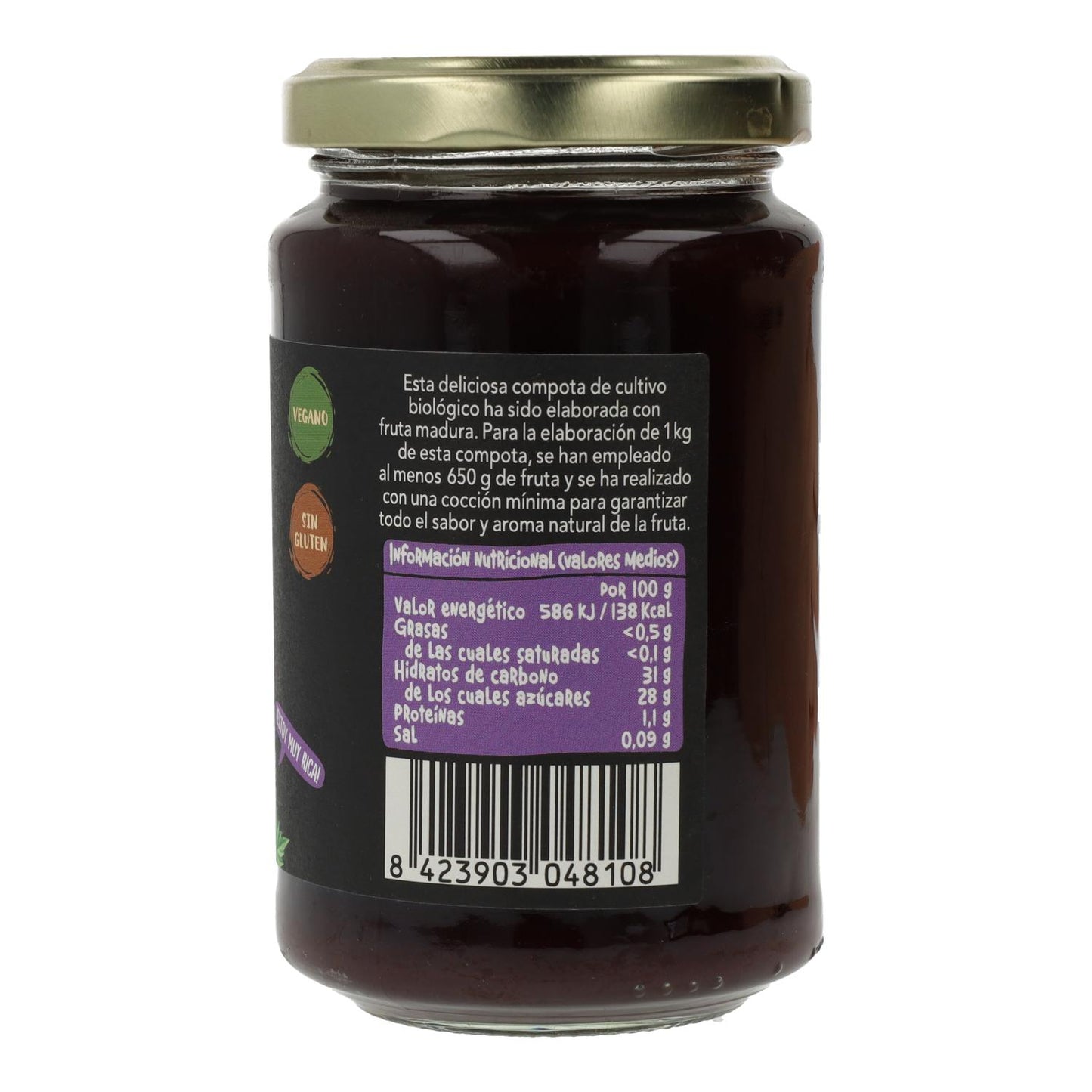 Compota Moras Biocop 280g