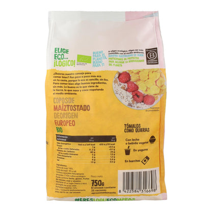 Maxi Pack Organic Toasted Corn Flakes Ecocesta 750 g