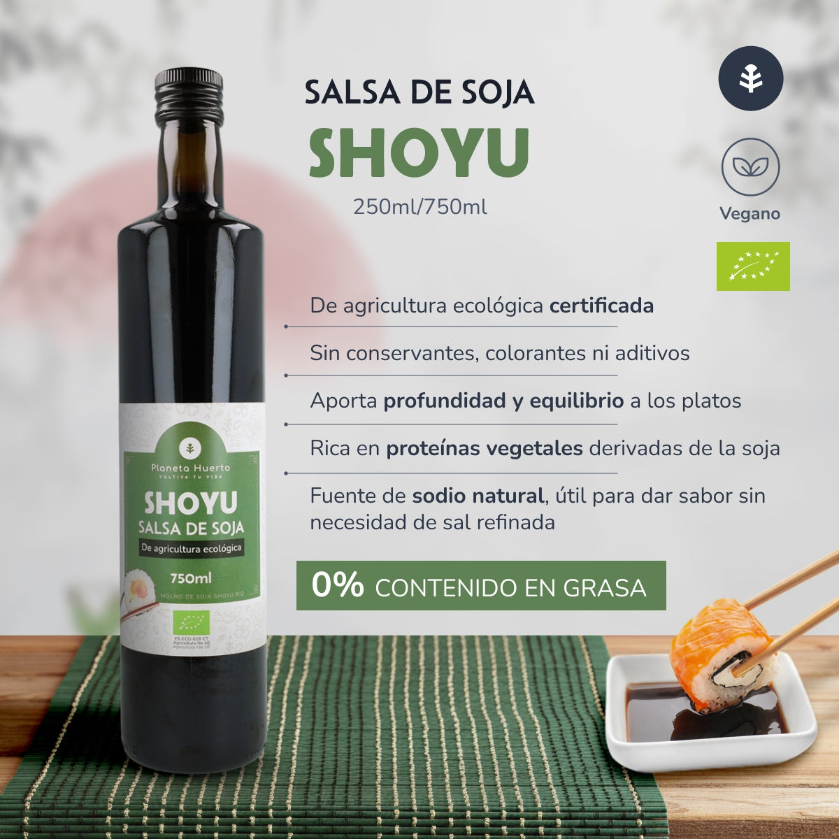 Sojasauce ECO Planeta Huerto 750 ml