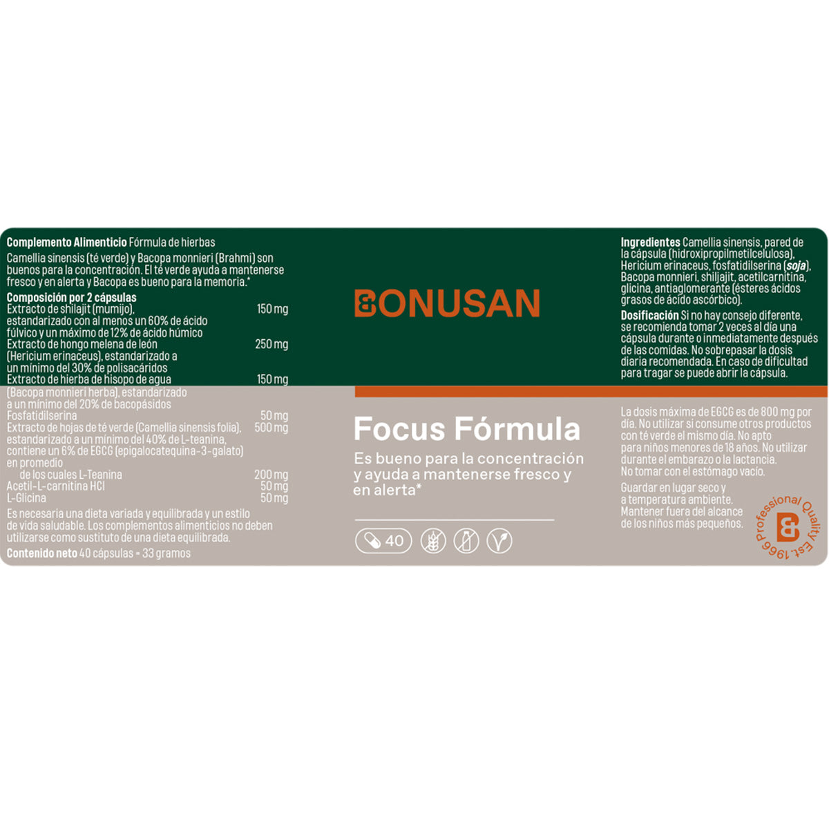 Focus Formula Bonusan 40 kapslar