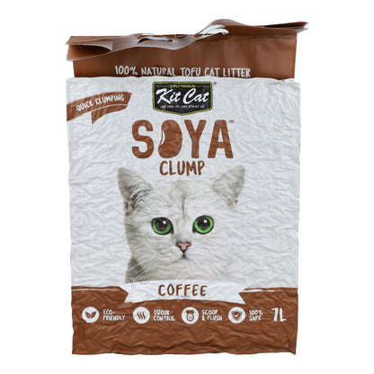 Kit Cat Arena Eco SoyaClump - Coffee 7 L Litière pour chat