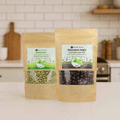 Toasted black edamame with salt PLaneta Huerto 250gr