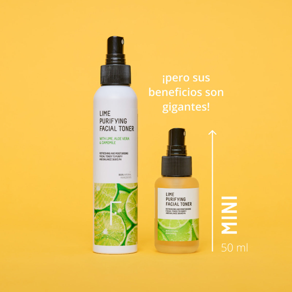 Miniformat – Lime Purifying Facial Toner, Freshly Cosmetics, 50 ml